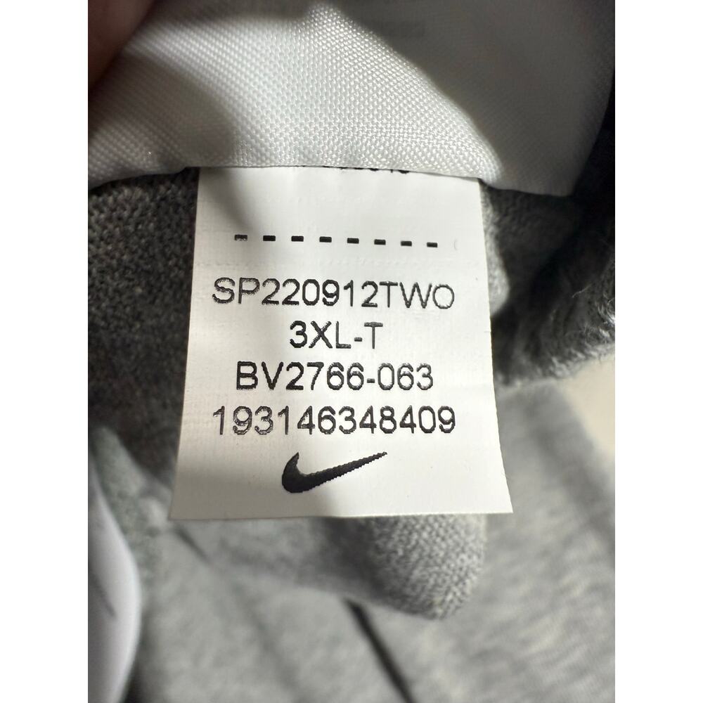NWT Nike Club Fleece Pants BV2766 Grey 3XL Tall Standard Fit Straight Leg - Picture 12 of 12